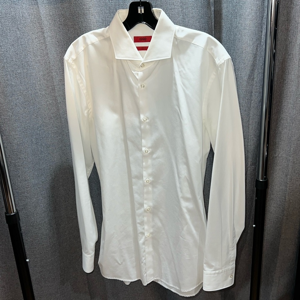 Hugo Boss Slim Fit White Dress Shirt